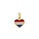 Pingente coração bandeira holanda