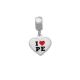 Berloque De Prata Coração 12Mm I Love Pernambuco Pe