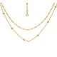 Choker Dupla Com Bolinha 3Mm E Alongador 5 Cm