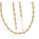 Choker Corrente Oval Com Eliptico 35Mm