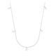 Choker De Prata Cartie Com 5 Pedras Cristal 35Cm