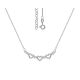 Gargantilha De Prata Coração E Zirconia 42Cm + 5Cm Alongador
