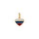 Pingente Coração Bandeira Rússia