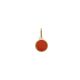 Pingente Redondo 11Mm Borda Torcida Com Resina Coral