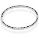 Bracelete De Prata Com Zirconia E Detalhe De Coração