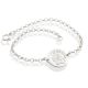 Pulseira De Prata Fosca Elo Português Com Anjo São Rafael