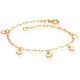 Pulseira Cartie 6Mm Com 5 Corações Retos Vazados 18Cm