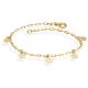 Pulseira Cartie 6Mm Com 5 Flores Retas 18Cm