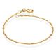 Pulseira Com Coração 1Mm Liso 18Cm