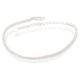 Pulseira De Prata Riviera 5Cm Alongador 18Cm