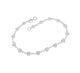 Pulseira Prata Com 16 Coração Cristal