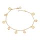 Pulseira Com 4 Corações 5 Flores Camélia