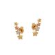 Brinco Ear Cuff Baby Com 4 Estrelas Reticuladas