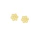 Brinco Folheado A Ouro Flor 12Mm