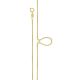 Gargantilha Com Gota Vazada Com Zircônia 45Cm