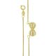 Gargantilha Laço Com Bolinhas E Zircônia 45Cm