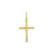pingente cruz chapa pequena com cristo invertido