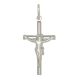 pingente cruz com cristo em prata pura