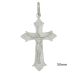 pingente cruz portuguesa com cristo e detalhe nas pontas