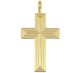 pingente cruz  reticulada com cruz fina centro