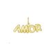 Pingente Folheado A Ouro \Amor\