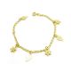 Pulseira Infantil Com Folhas E Margaridas