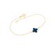 Pulseira Trevo Virginia Resina Azul