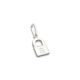 Pingente De Prata Cadeado 13Mm Maciço