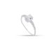 Anel Prata Solitario Pedra Oval E Zirconia