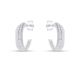 Brinco Prata Argola Com Detalhe Em Zirconia