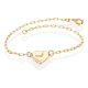 Pulseira Cartie Coração Martelado 18Cm