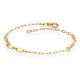 Pulseira Cartie Com 6 Folhinhas Diamantadas 18Cm