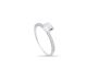 Anel Prata Solitario Com Zirconia