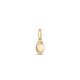 Pingente Oval 6Mm Diamantado Maciço