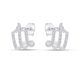 Brinco Prata Com 3 Fio De Zirconia