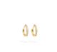Brinco Argola 1 Fileira Com Zirconia (Grande)