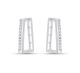 Brinco Prata Quadrado Com Zirconia 